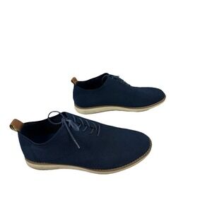 Penguin By Munsingwear Boat Shoes Mens 9 Navy Blue Lace Up Polyester Knit Casual